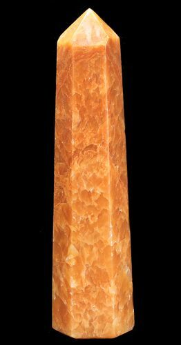 Polished, Orange Calcite Obelisk - Madagascar #55048